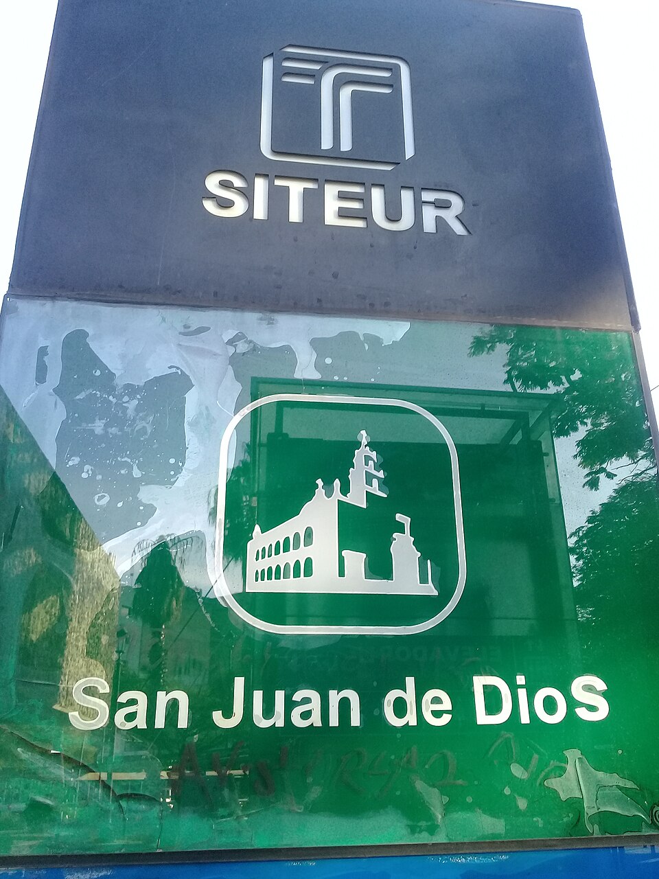 Señal de la estación San Juan de Dios del sistema SITEUR
